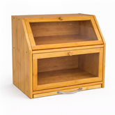 Porta-Pão Duplo com Tábua de Corte Integrada